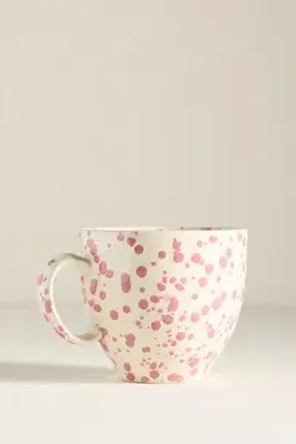 Splatter Portuguese Stoneware Mug - Pink product