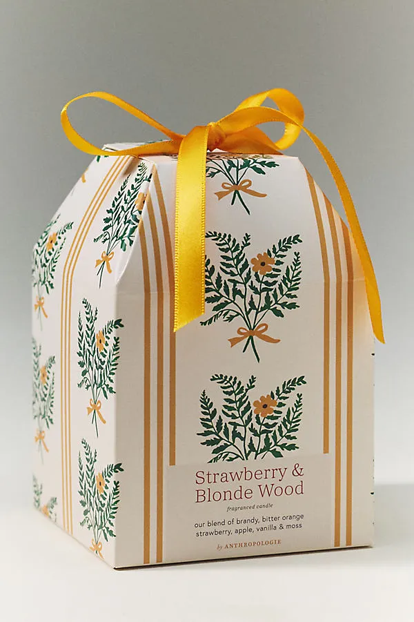 Spring Cottage Strawberry & Blonde Wood Ceramic Candle product