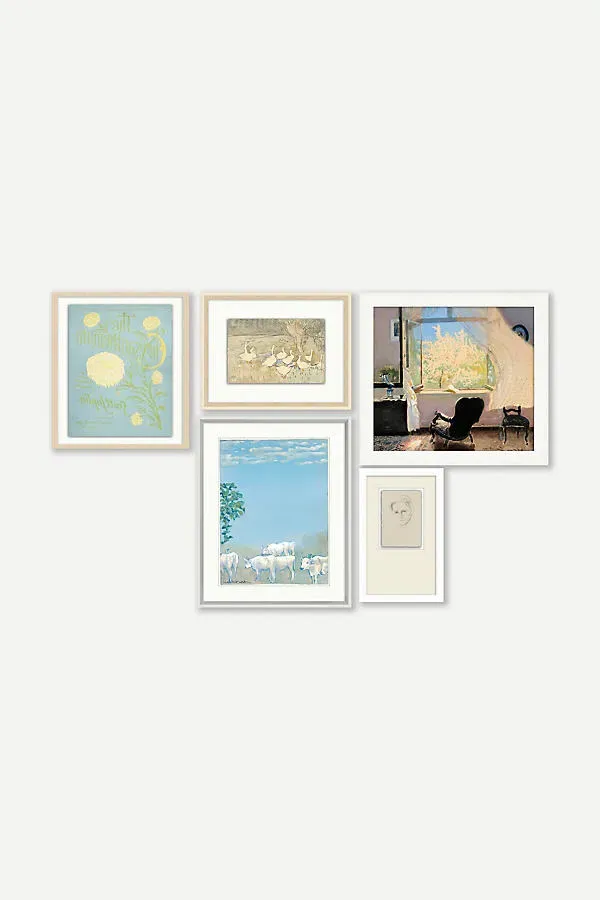 Spring Scenes Gallery Wall Art Set of 5 - Blue product