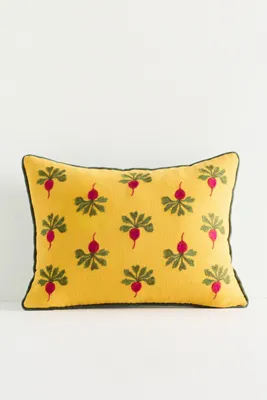 Sprout Embroidered Cushion - Cotton alternate view