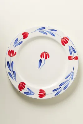 Stefania Earthenware Dinner Plates Set of 4 - Blue product