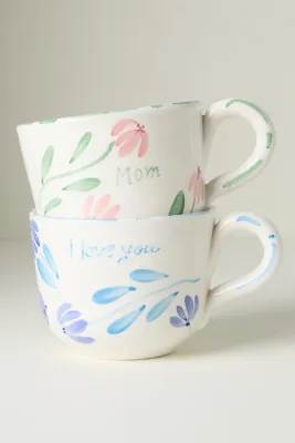 Stefania Italian Earthenware Mug - Blue product