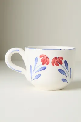 Stefania Italian Earthenware Mugs Set of 4 - Blue product