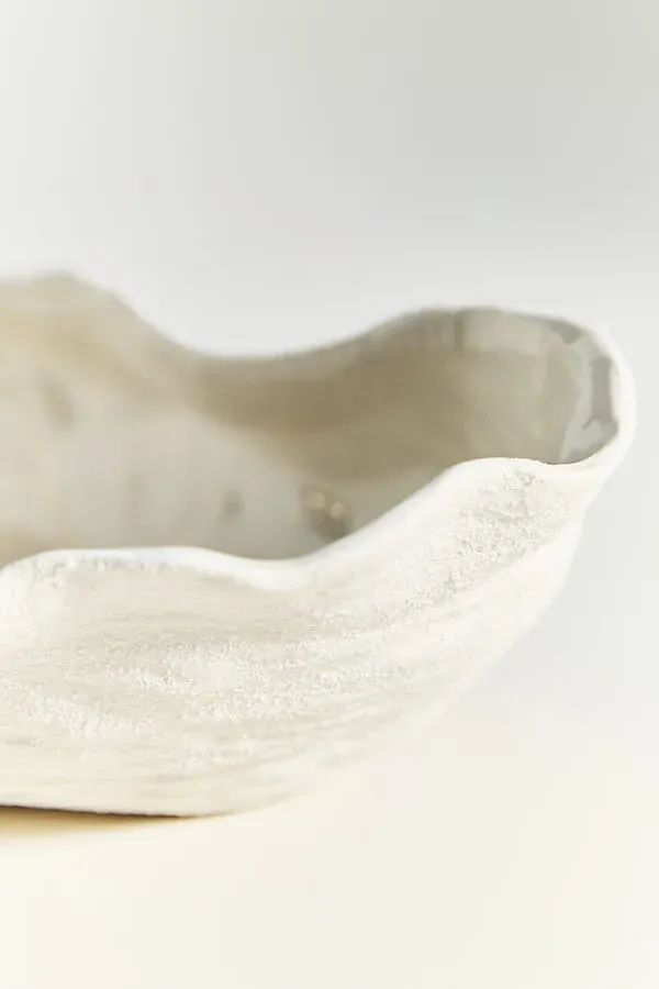 Stoneware Shell Vessel - Ivory, Stoneware product