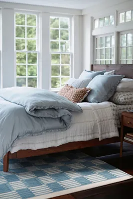 Striped Cotton Gauze Coverlet - White product