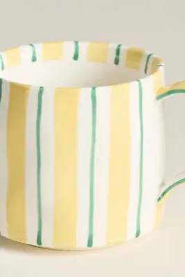 Striped Monogram Mug - Glazed Stoneware by Anthropologie, image 2