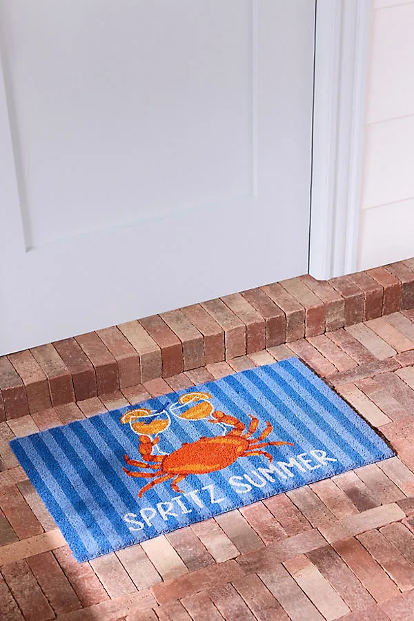 Summer Spritz Crab Coir Printed Doormat product