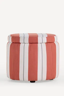 Sunbrella Stripe Small Storage Ottoman product