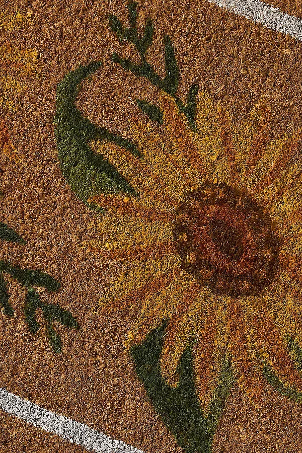 Sunflower Doormat - Yellow, Coir product