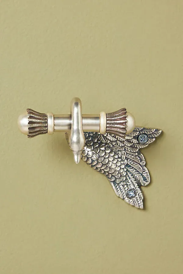 Swan Bath Hook - Silver by Anthropologie