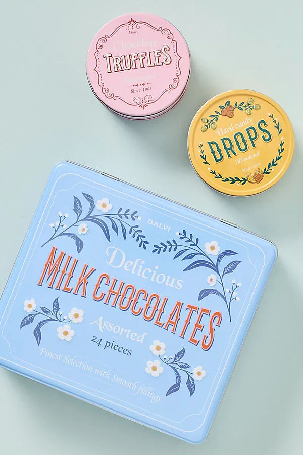 Sweet Tins Jewelry Box - Blue, Tin by Anthropologie