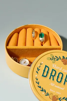 Sweet Tins Jewelry Box - Yellow, Tin by Anthropologie, alternate view