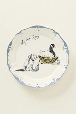 SWINK 12 Days of Christmas Dessert Plates - Blue by Anthropologie, image 2