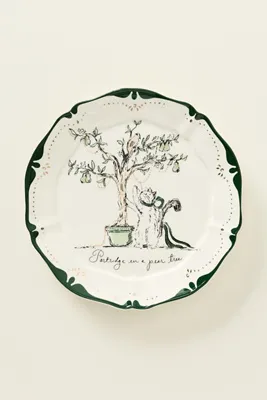 SWINK 12 Days of Christmas Dessert Plates - Green by Anthropologie, image 2