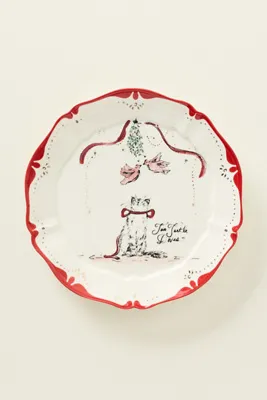 SWINK 12 Days of Christmas Dessert Plates - Red, Stoneware by Anthropologie, image 2