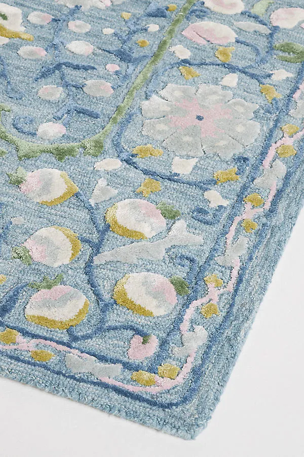 Tali Hand-Tufted Rug - Blue, Viscose-Wool product