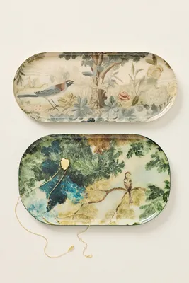 Tapestry Print Trinket Tray - Iron by Anthropologie, image 2