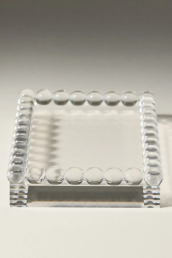 Tart by Taylor Lucite Bubble Trinket Tray - White, Acrylic by Anthropologie