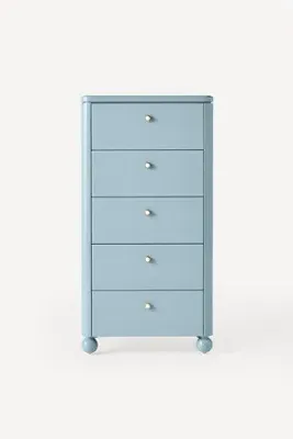 Tasha Lacquer 5-Drawer Dresser - Blue product