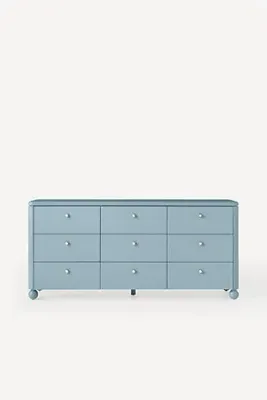 Tasha Lacquer Nine-Drawer Dresser - Blue product