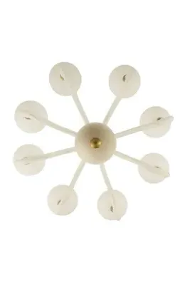 Tebaldi Venetian Etched Glass Chandelier - Ivory product