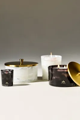 Thymes Noir Woods Boxed Glass Candle - Grey by Anthropologie, image 2