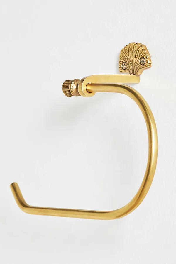 Tibetan Fan Toilet Roll Holder - Brass by Anthropologie, image 2
