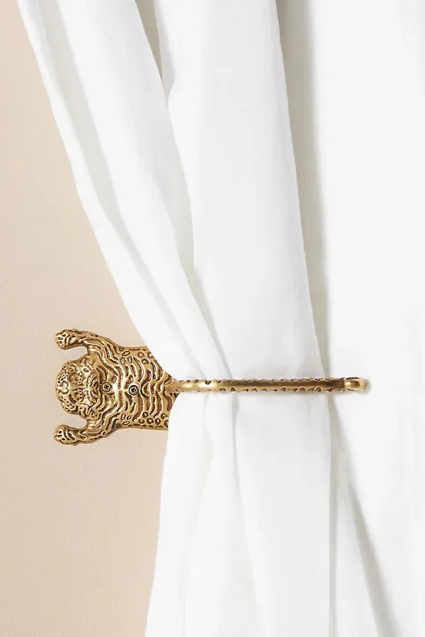 Tibetan Tiger Curtain Tieback - Brown product