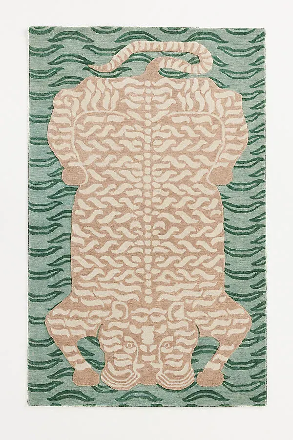 Tibetan Tiger Hand-Tufted Rug - Wool product