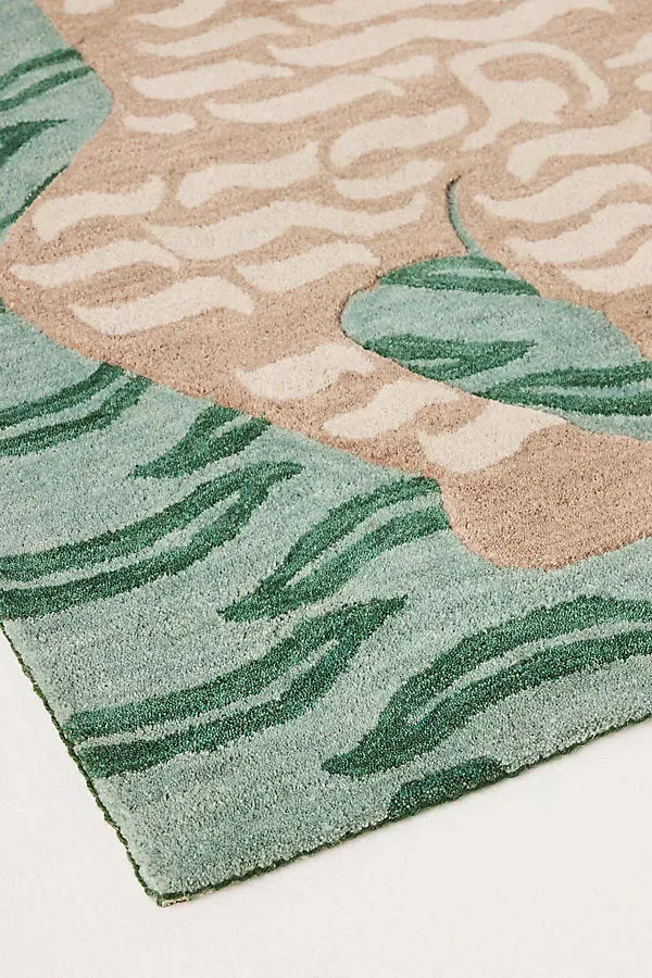 Tibetan Tiger Hand-Tufted Rug - Wool product