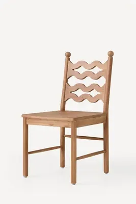 Tide Dining Chair - Beige, Oak by Anthropologie, alternate view