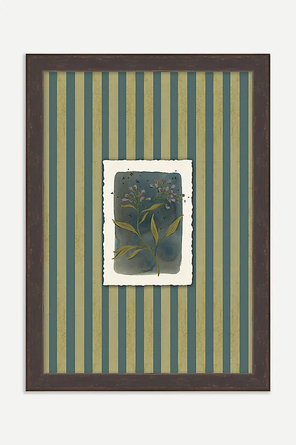 Tiny Botanicals Wall Art - Blue, Watercolor Paper product