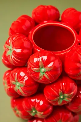 Tomato Garden Vase - Red by Anthropologie, alternate view