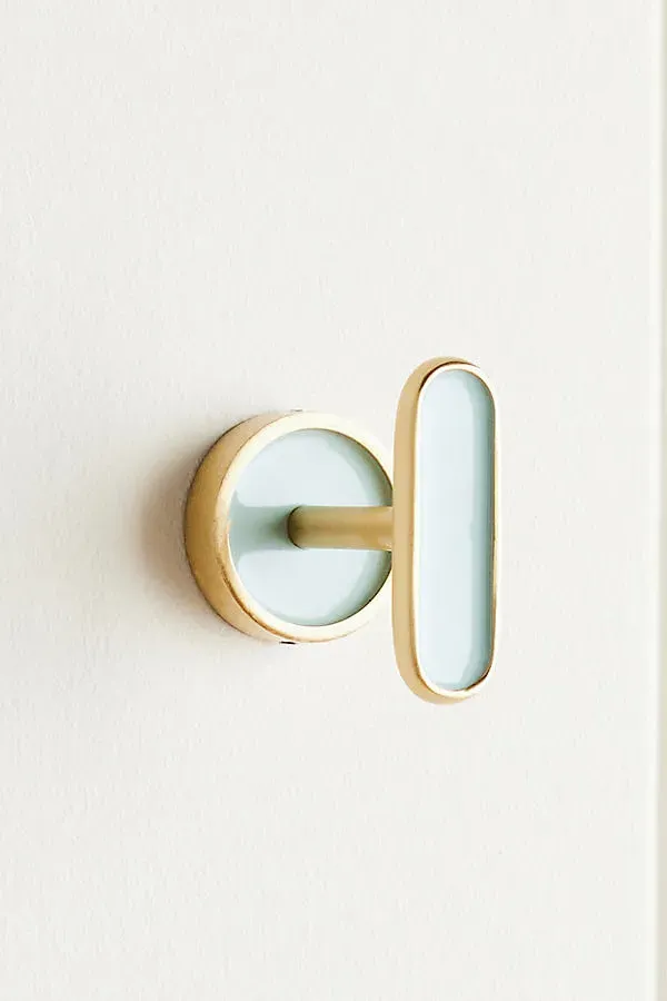 Toni Bath Hook - Blue, Brass product