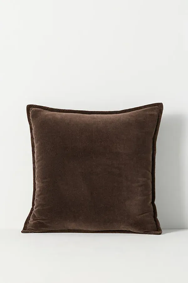 Trova Cushion - Velvet, Linen by Anthropologie