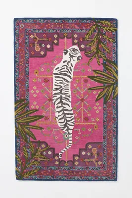 Tufted Bengal 2x3 Rug - Pink, Cotton/Wool/Rayon alternate view