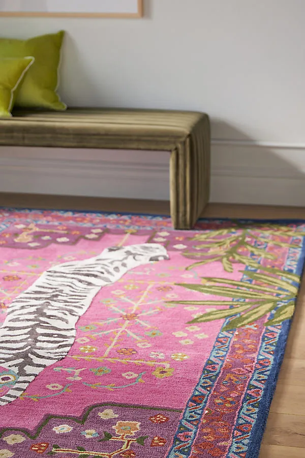 Tufted Bengal 2x3 Rug - Pink, Cotton/Wool/Rayon product