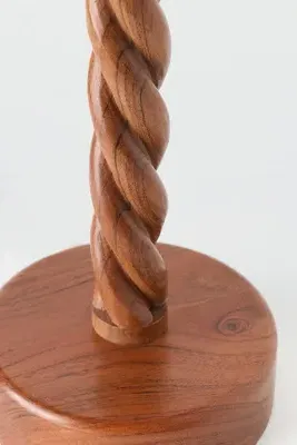 Twisted Wood Table Lamp Base - Brown, Acacia by Anthropologie, alternate view