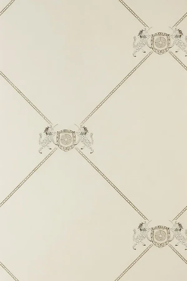 Unicorn Cream Wallpaper - Ivory, Polyester product