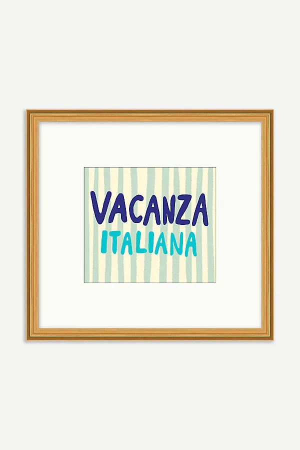 Vacanza Italiana Wall Art - Blue, Matte Paper product