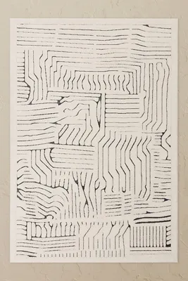 Valley Route 120x170cm Rug - Ivory & Charcoal, Polyester product