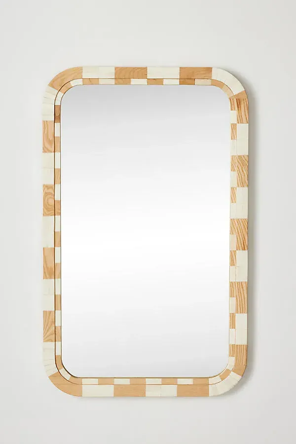 Vanderpool Bone Inlay Mirror - White product