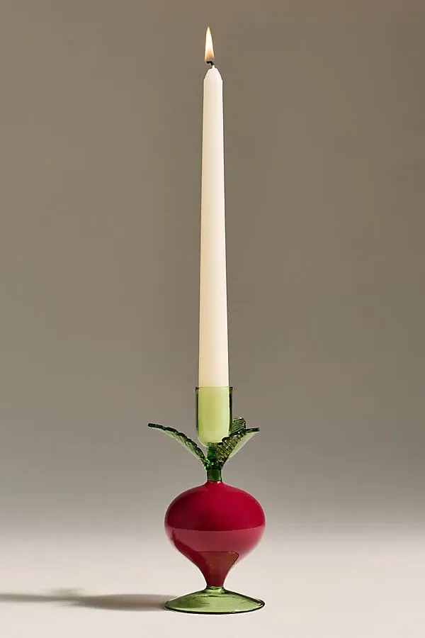 Veggie Taper Candle Holder - Borosilicate Glass product