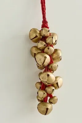 Velvet Jingle Bell Bunch - Red by Anthropologie, alternate view