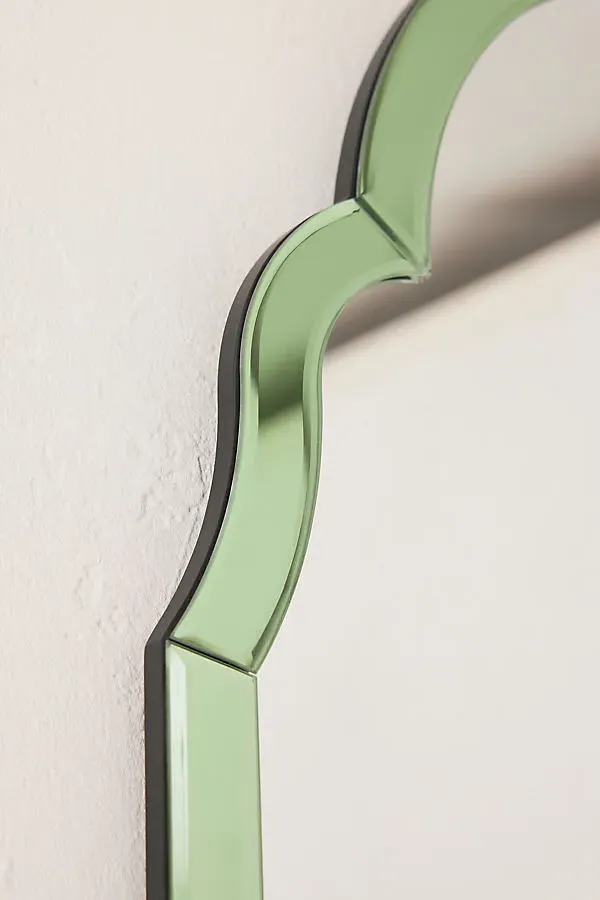 Venus Portrait Mirror - Green, Mirrored Glass product