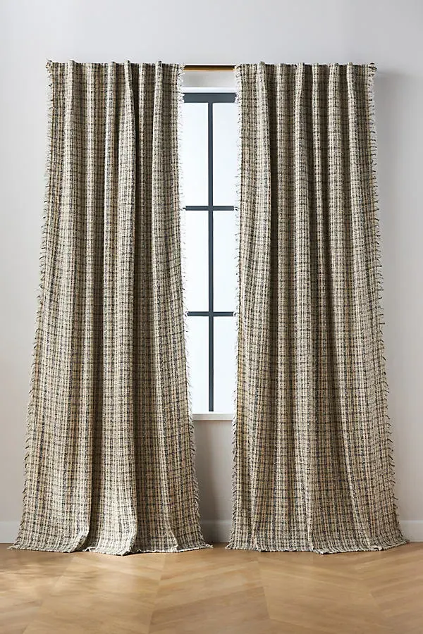 Verity Tweed Blackout Curtain - Polyester/Cotton by Anthropologie