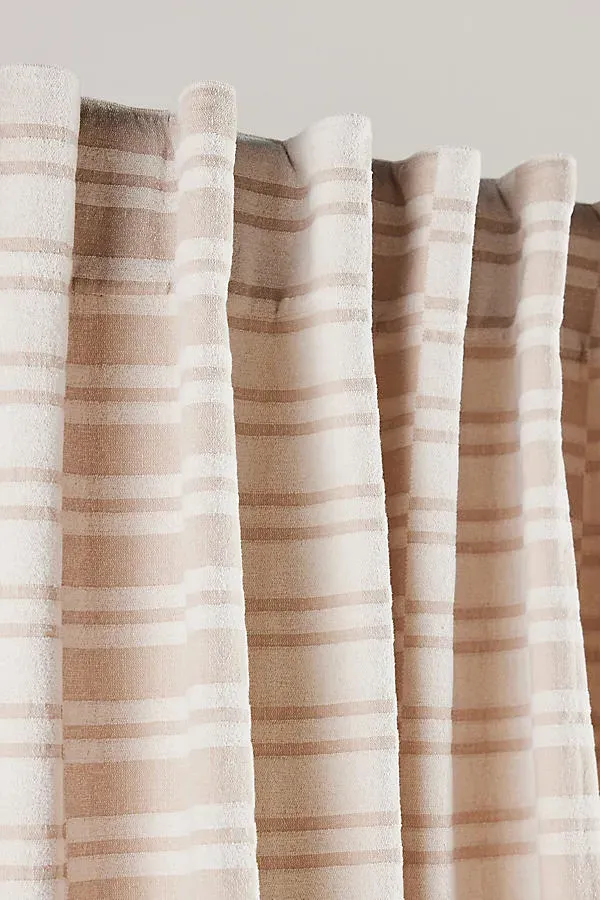Versa Striped Curtain - Beige, Cotton product