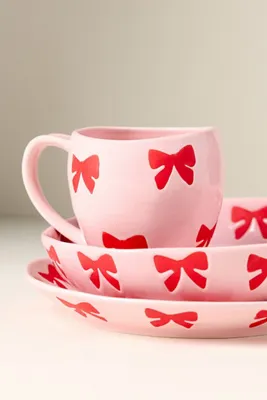 Vida Icon Holiday Edition Stoneware Dessert Plate - Pink product