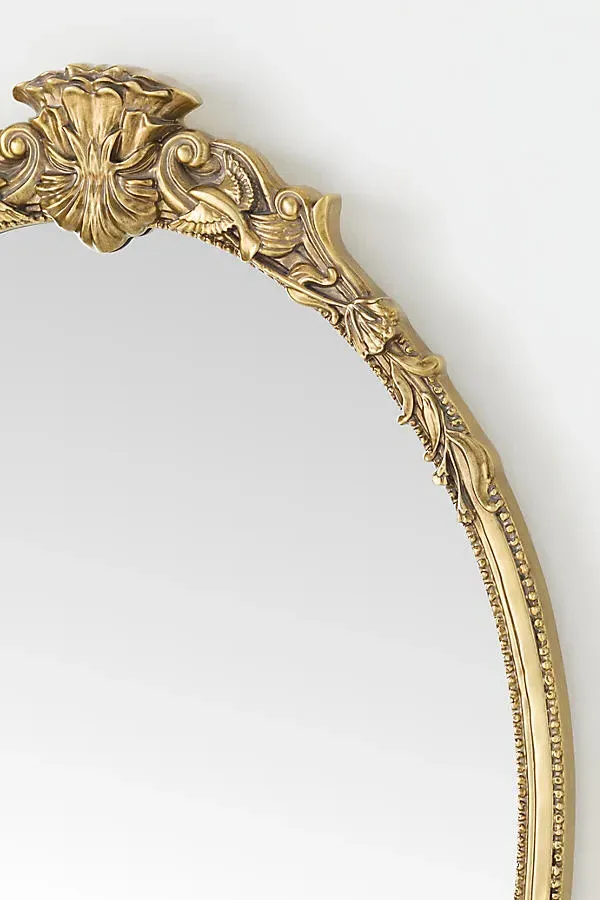 Vintage Mila Oval Wall Mirror - Gold product