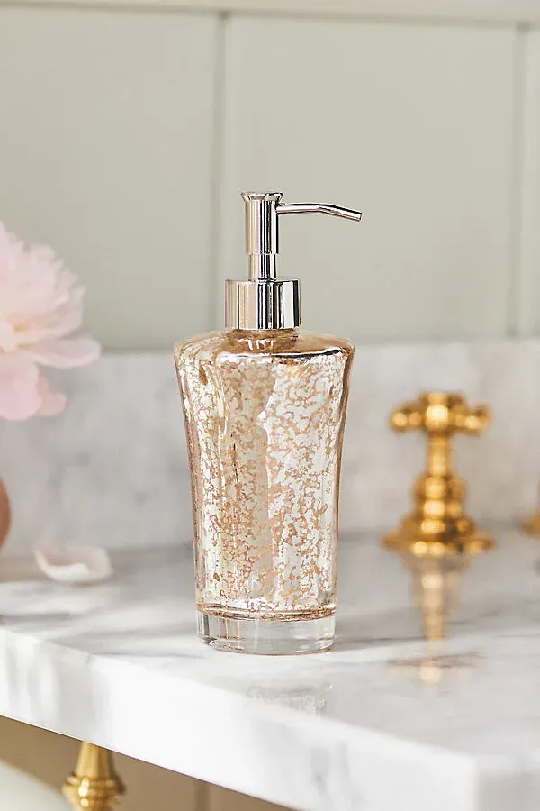 Vizcaya Lotion Dispenser - Beige, Mercury Glass product